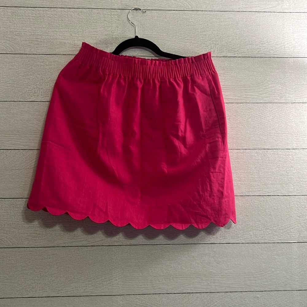 J. Crew Sidewalk Scalloped Skirt with Pockets